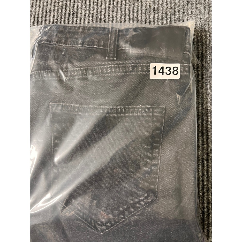 Nuon Rodeo Iggy Skinny Jeans Mens 36x27 Faded Black Denim Tapered Leg Slim Fit - Picture 11 of 11